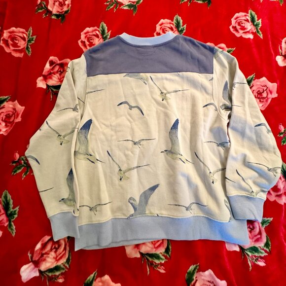 Taylor Swift 1989 (Taylor’s Version) Seagull Crewneck Sweatshirt Blue/Beige M - Picture 8 of 11